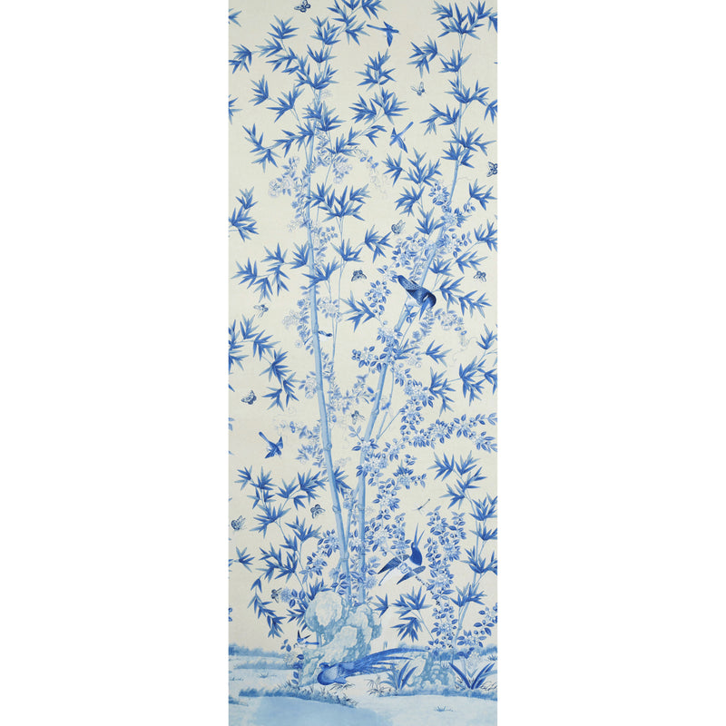 Schumacher BRIGHTON PAVILION PANEL BLUE  | Atlanta Fabrics