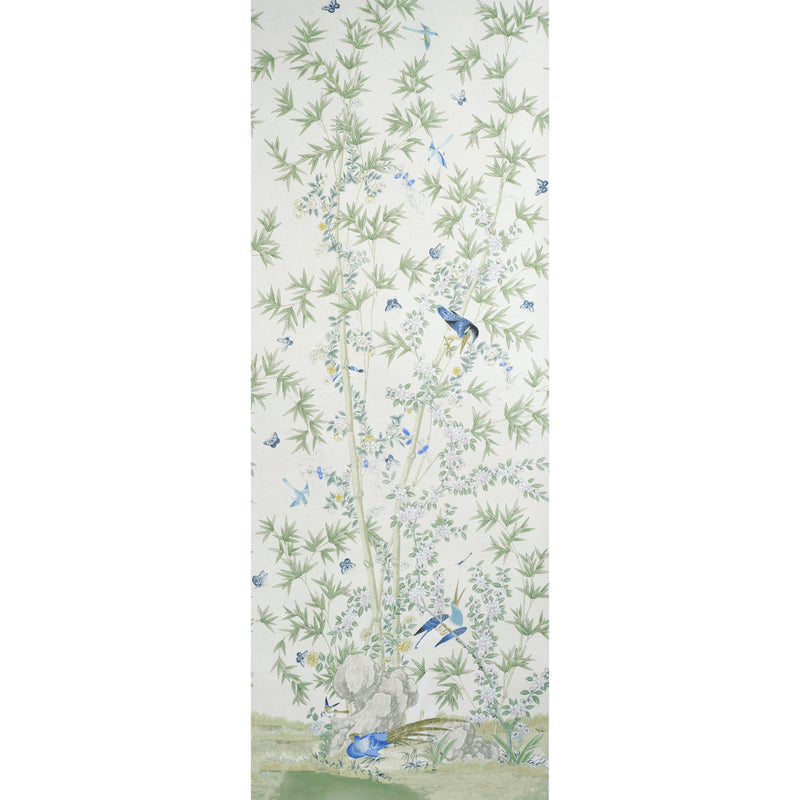 Schumacher BRIGHTON PAVILION PANEL GREEN  | Atlanta Fabrics