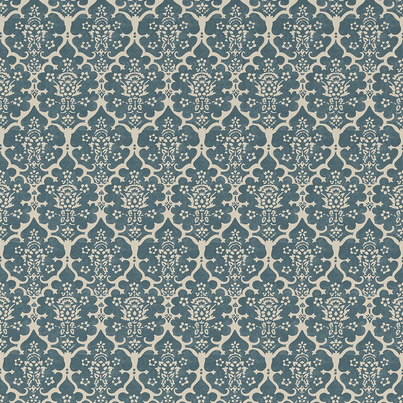 Schumacher BURLEY PEACOCK BLUE  | Atlanta Fabrics
