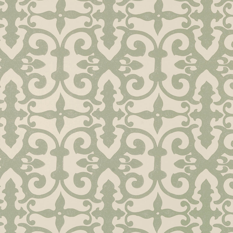 Schumacher FERNE PARK SAGE  | Atlanta Fabrics