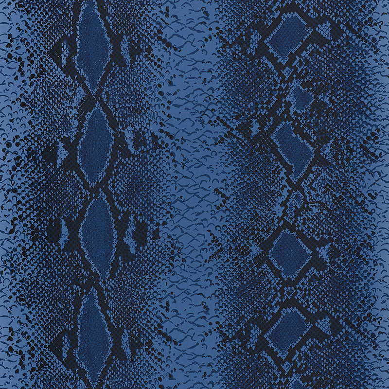 Schumacher SNAKE CHARMER COBALT  | Atlanta Fabrics