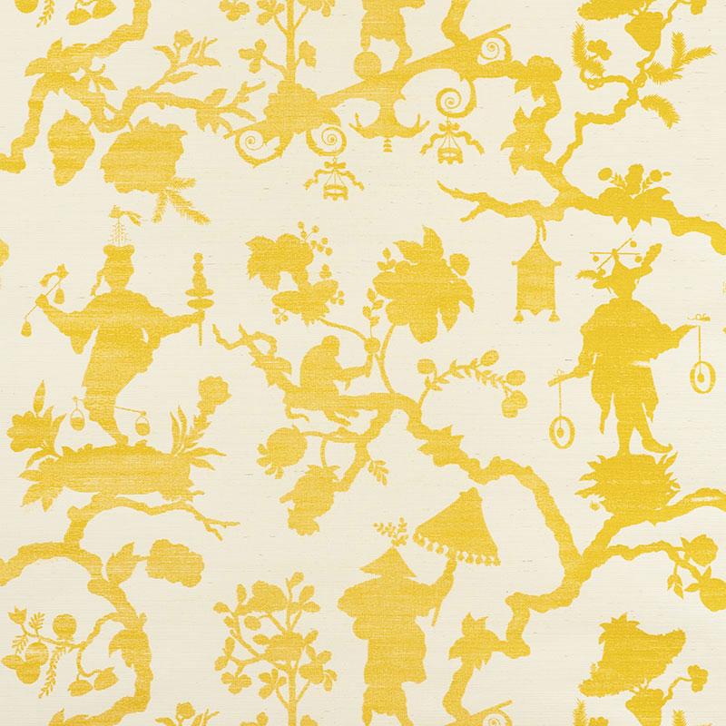 SHANTUNG SILHOUETTE SISAL YELLOW