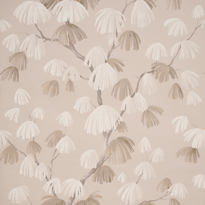 Schumacher Weeping Pine Taupe  | Atlanta Fabrics