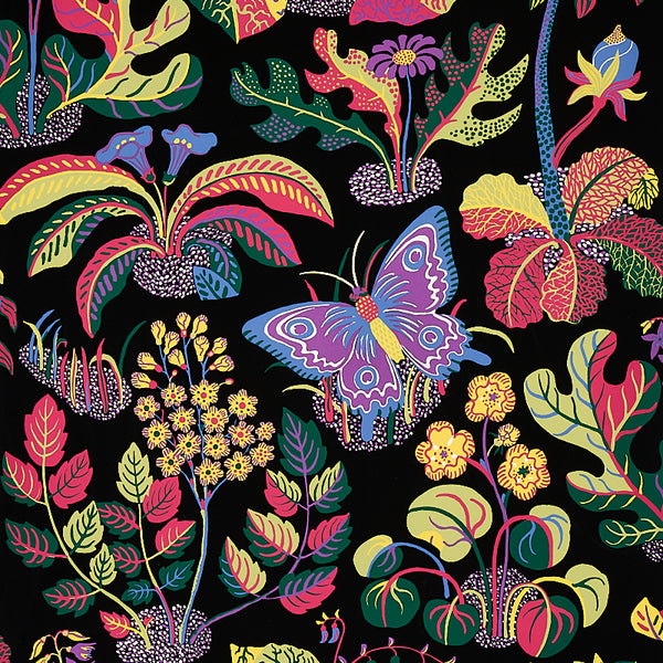 Schumacher EXOTIC BUTTERFLY BLACK  | Atlanta Fabrics