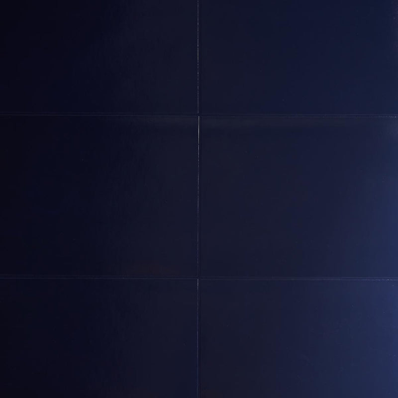 SCHUMACHER GLOSSED VELLUM NAVY WALLCOVERING | Atlanta Fabrics