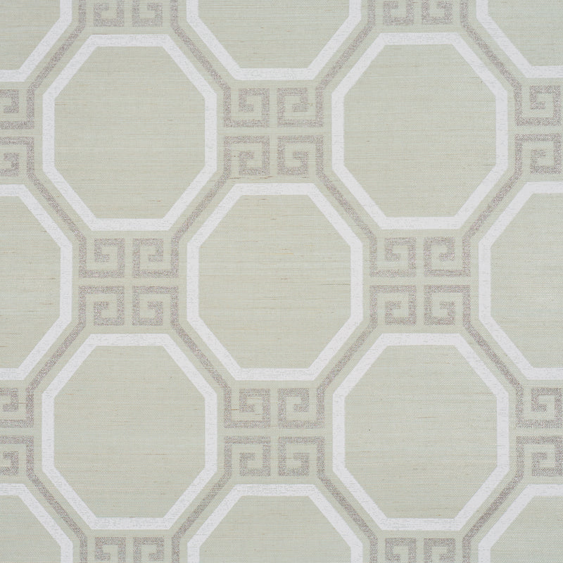 Schumacher Octavia Sisal Mint  | Atlanta Fabrics