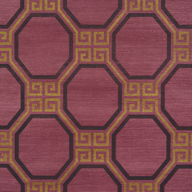 Schumacher Octavia Sisal Golden Plum  | Atlanta Fabrics