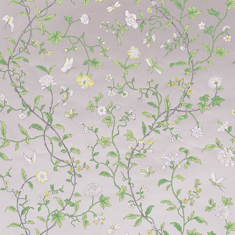 Schumacher FLORAISON CITRON SHIMMER  | Atlanta Fabrics