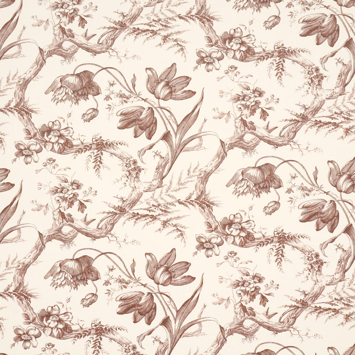 Toile De Fleurs Fawn