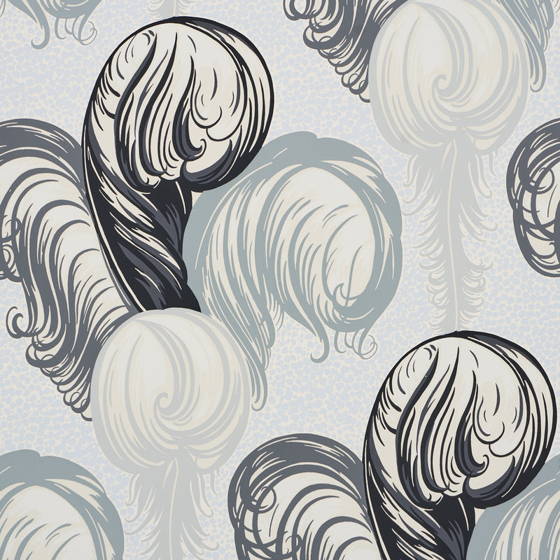 Schumacher PLUMES GRISAILLE  | Atlanta Fabrics
