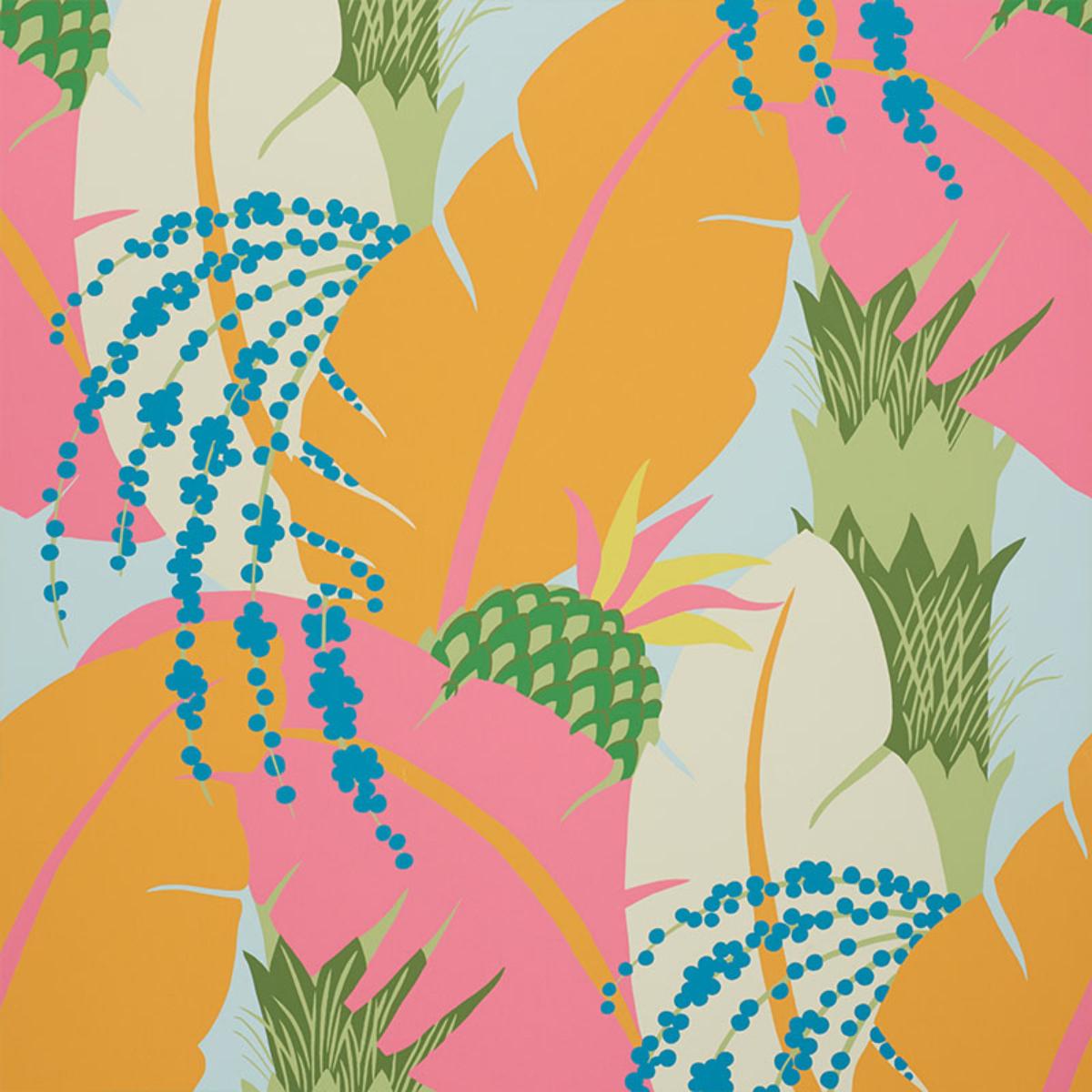 SCHUMACHER ANANAS TROPICAL WALLCOVERING | Atlanta Fabrics