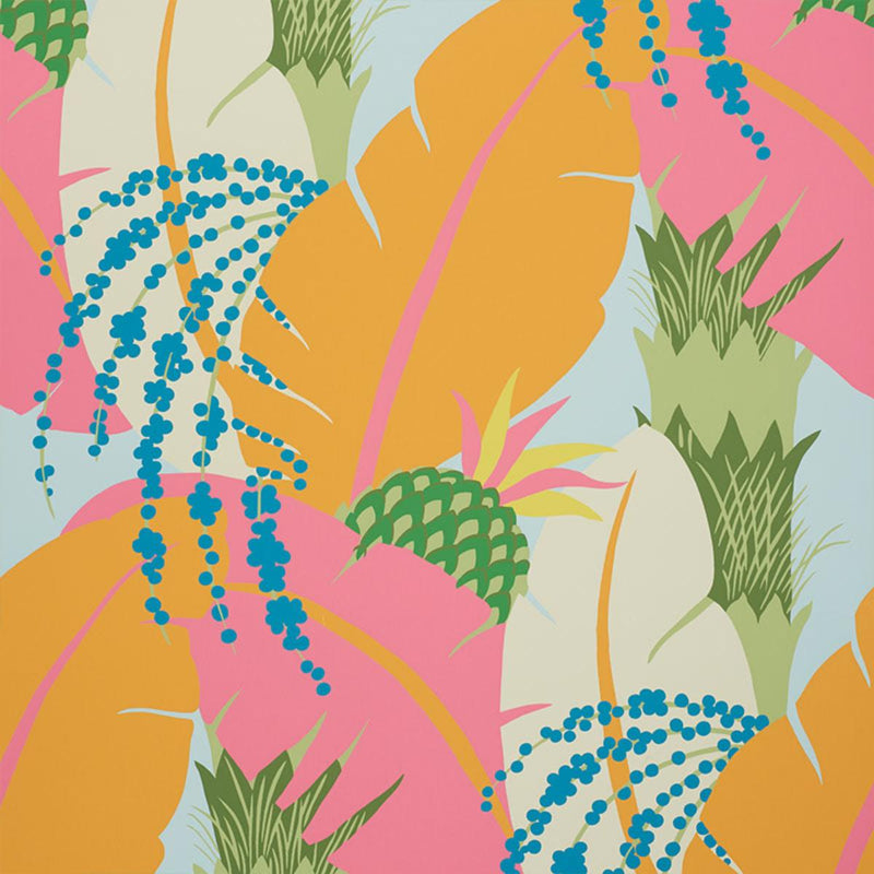 SCHUMACHER ANANAS TROPICAL WALLCOVERING | Atlanta Fabrics