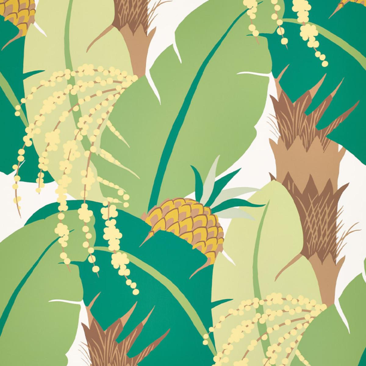 SCHUMACHER ANANAS PALM WALLCOVERING | Atlanta Fabrics