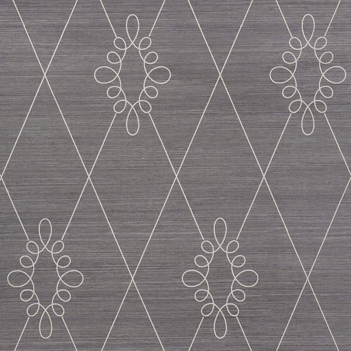 SYLVIE EMBROIDERED SISAL CHARCOAL