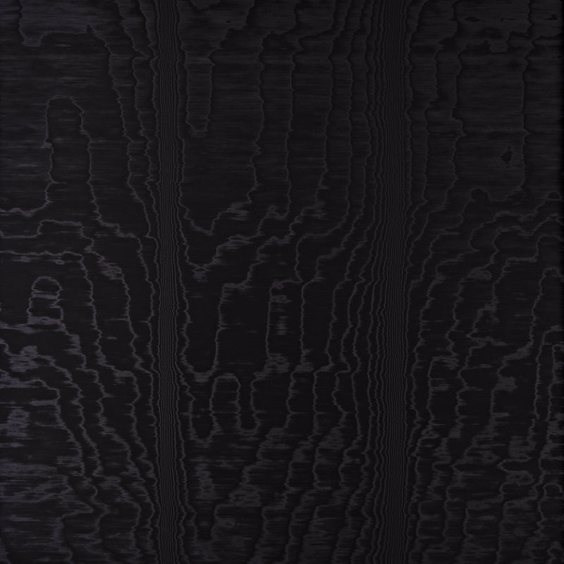 Schumacher MOIRÃ‰ WALLCOVERING NOIR  | Atlanta Fabrics