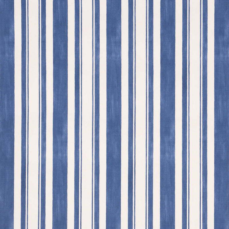 Schumacher VILLA STRIPE NAVY  | Atlanta Fabrics