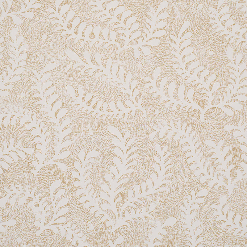 Schumacher Etched Fern Ochre  | Atlanta Fabrics