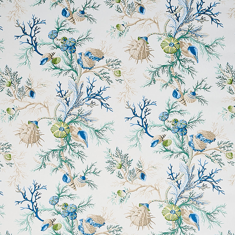 Schumacher DEL TESORO BLUE & GREEN  | Atlanta Fabrics