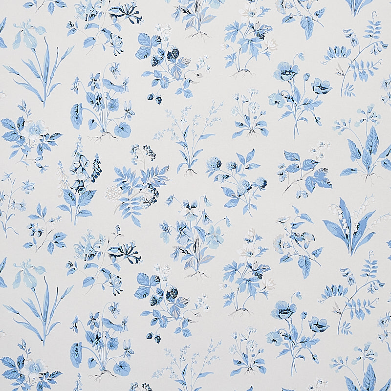 Schumacher FLOREANA BLUE  | Atlanta Fabrics