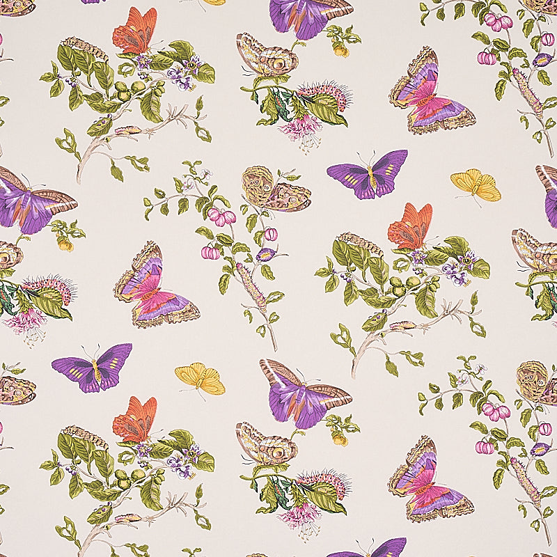 Schumacher BAUDIN BUTTERFLY PURPLE  | Atlanta Fabrics