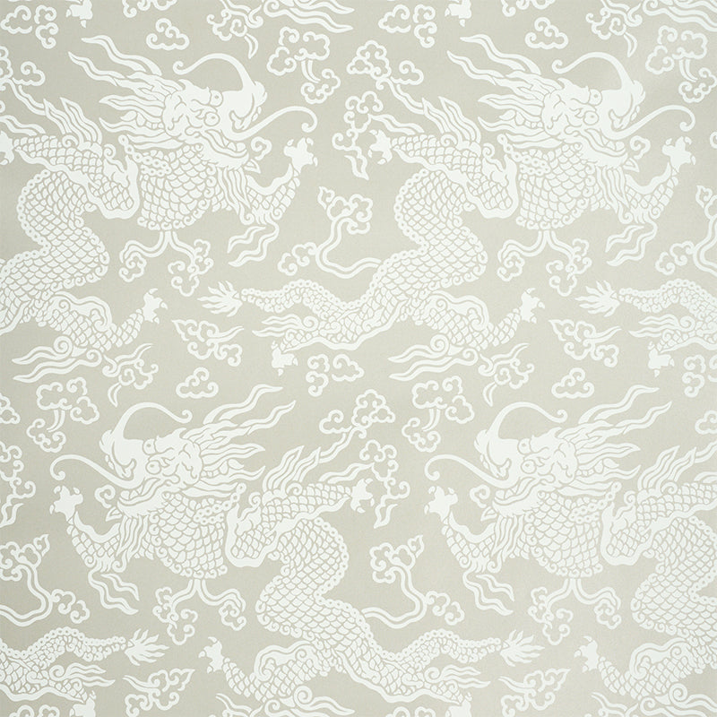 RUAN DRAGON DAMASK WARM SILVER