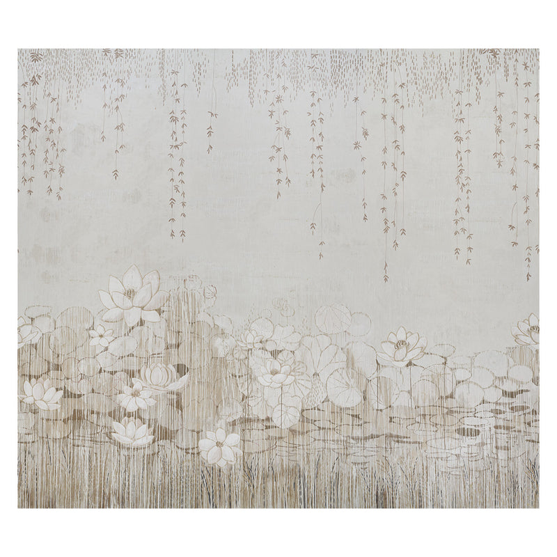 Schumacher Chatoyant Panel Set Blush  | Atlanta Fabrics