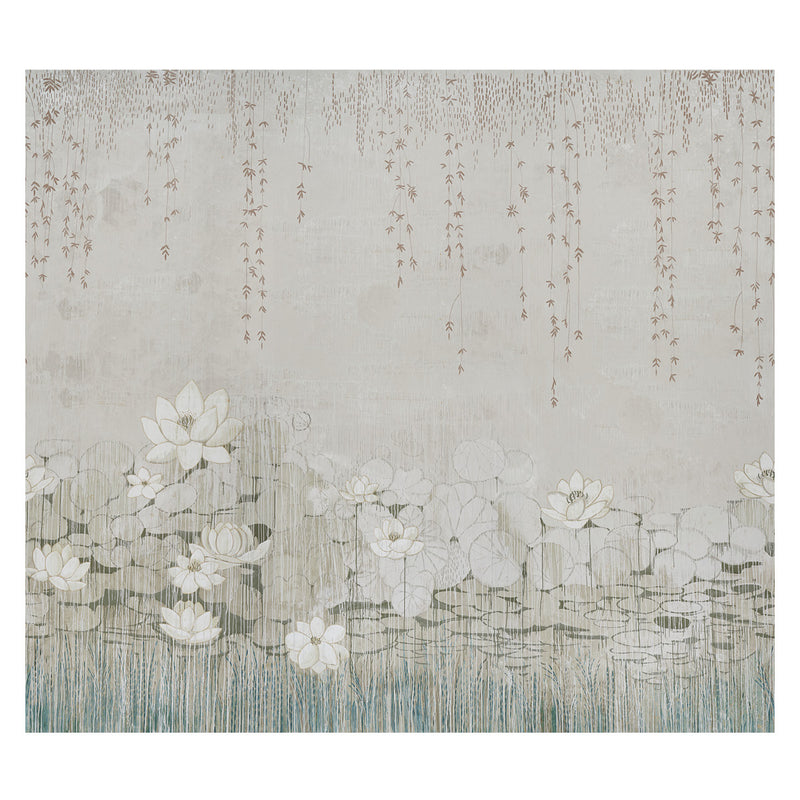 Schumacher Chatoyant Panel Set Leaf  | Atlanta Fabrics