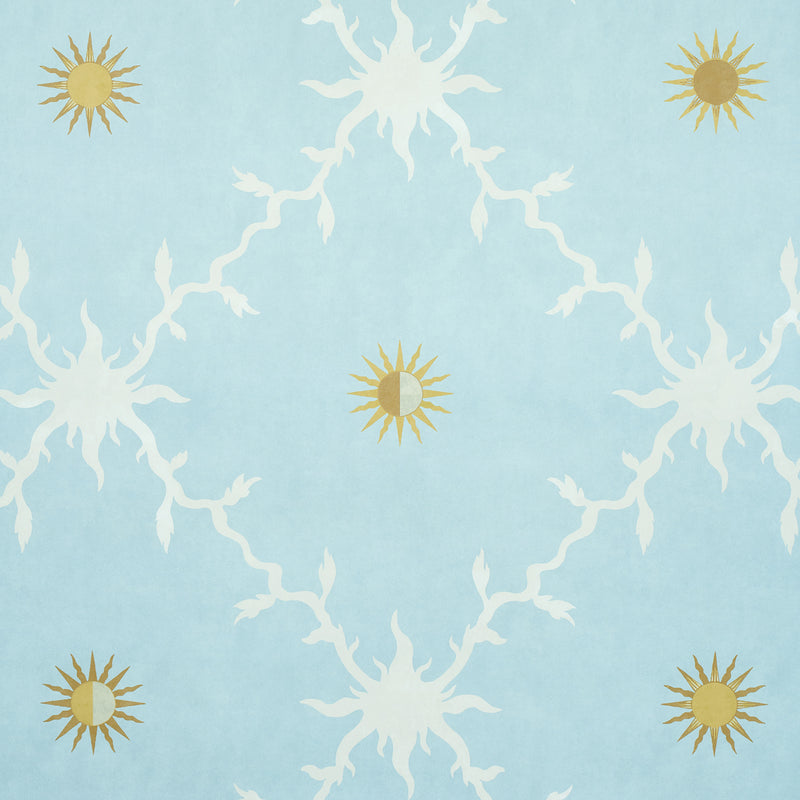 Schumacher PALLADIO TRELLIS SKY  | Atlanta Fabrics