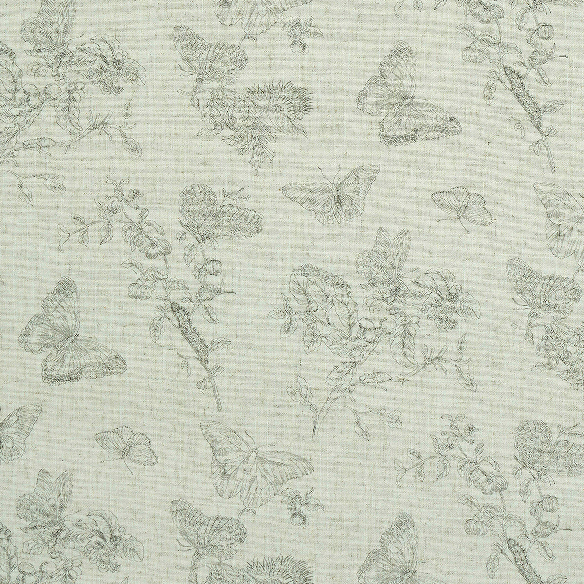 BAUDIN BUTTERFLY LINEN BLACK