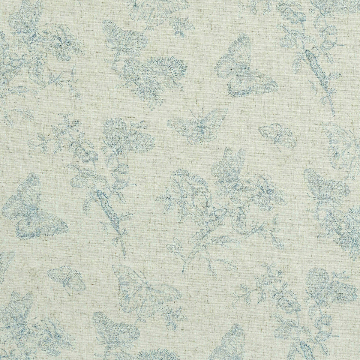 BAUDIN BUTTERFLY LINEN BLUE