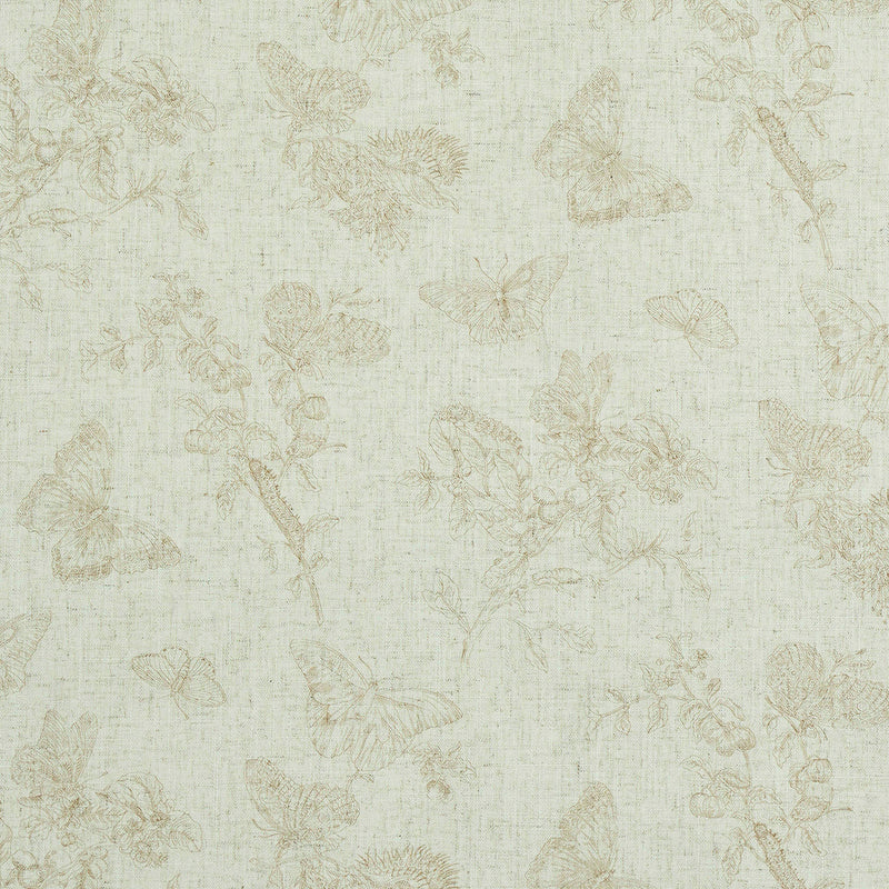 Schumacher BAUDIN BUTTERFLY LINEN NATURAL  | Atlanta Fabrics
