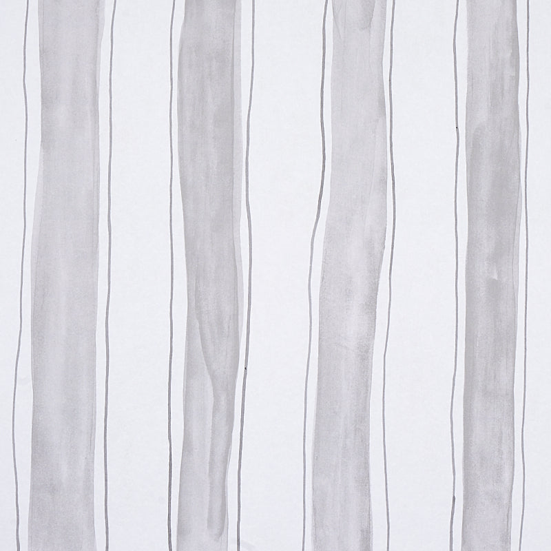 Schumacher TRACING STRIPES GREY  | Atlanta Fabrics