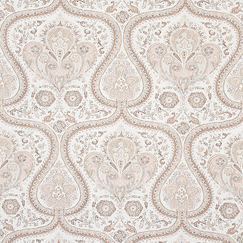 Schumacher PAISLEY COURT SAND  | Atlanta Fabrics