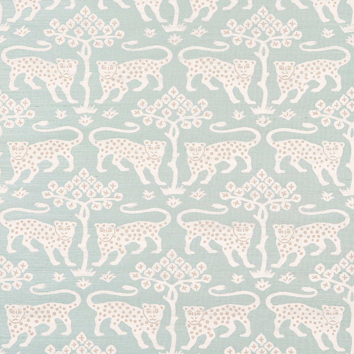 WOODLAND LEOPARD SISAL WATERBLUE