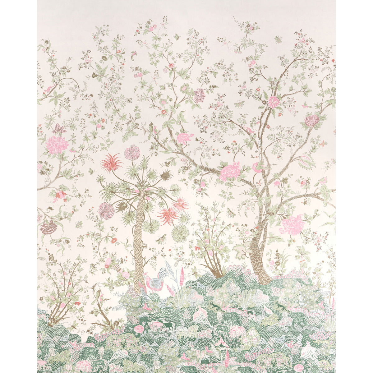 Amaltas Panel Set Green & Pink