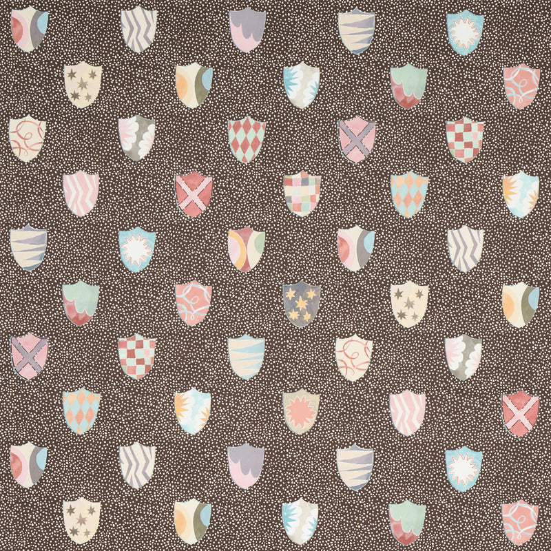Schumacher HERALDIC BROWN  | Atlanta Fabrics