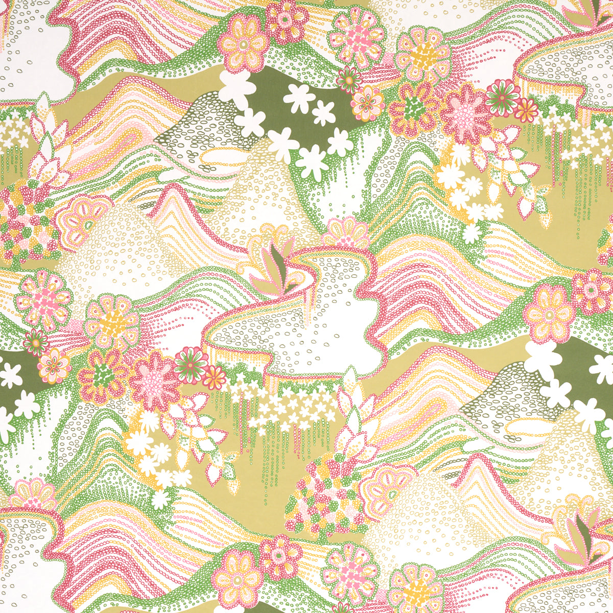 DAISY CHAIN GREEN AND PINK