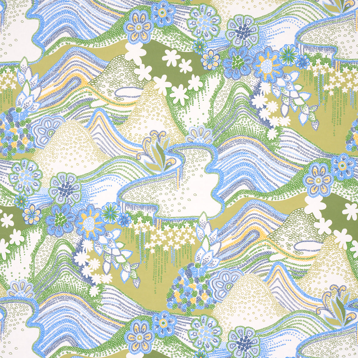 DAISY CHAIN GREEN AND BLUE