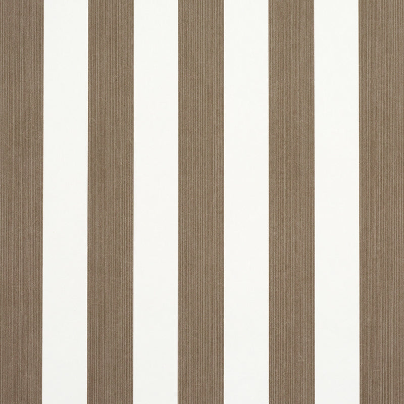 Schumacher EDWIN STRIPE MEDIUM MOCHA  | Atlanta Fabrics