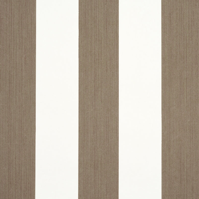 Schumacher EDWIN STRIPE WIDE MOCHA  | Atlanta Fabrics