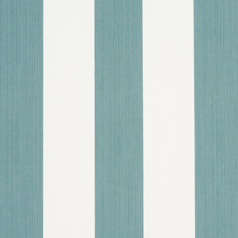 Schumacher EDWIN STRIPE WIDE TEAL  | Atlanta Fabrics