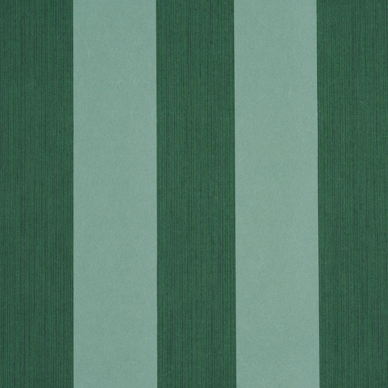 Schumacher EDWIN STRIPE WIDE DARK GREEN  | Atlanta Fabrics
