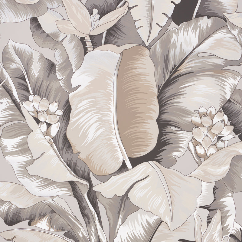 Schumacher BOTANICO METALLIC PLATINUM  | Atlanta Fabrics