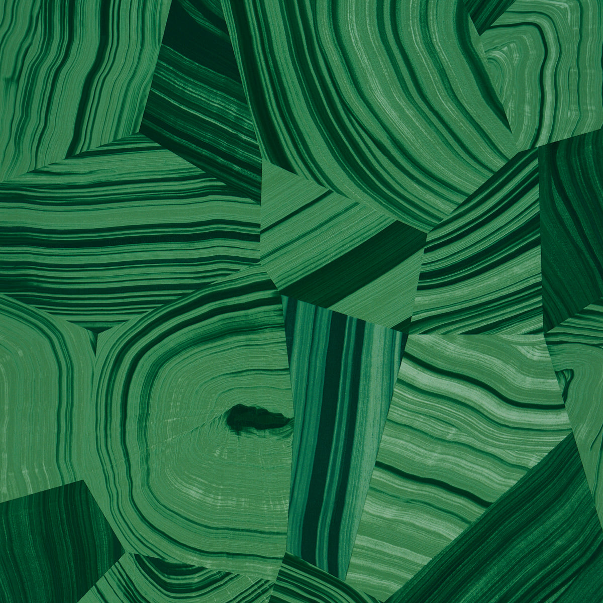AGATE SLICE MALACHITE GREEN