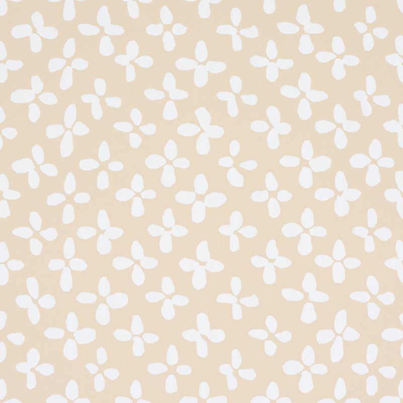 Schumacher EMERSON IVORY ON BEIGE  | Atlanta Fabrics