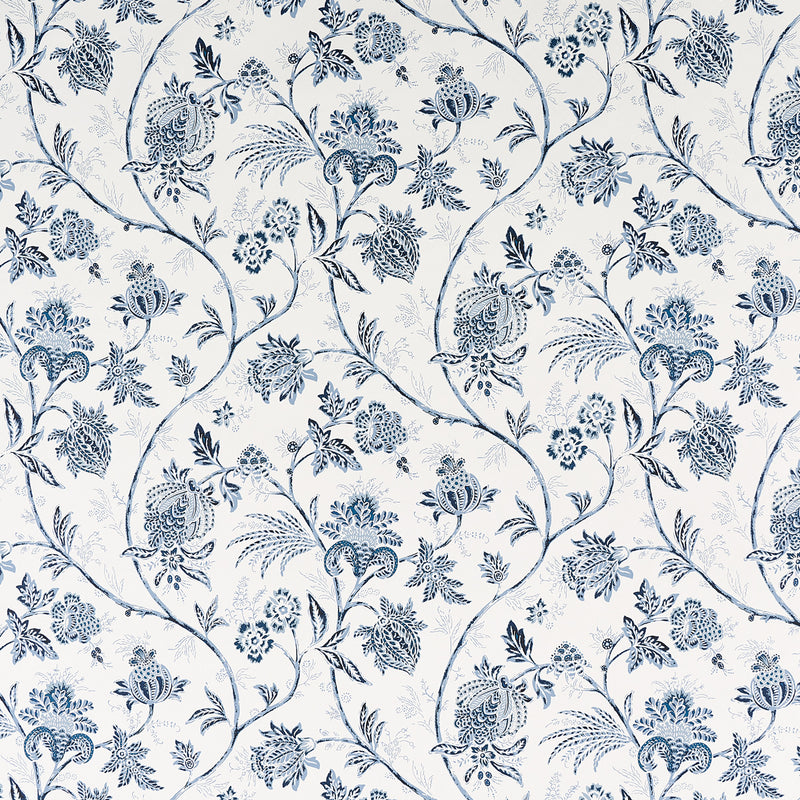 Schumacher CHINOISERIE VINE COBALT  | Atlanta Fabrics