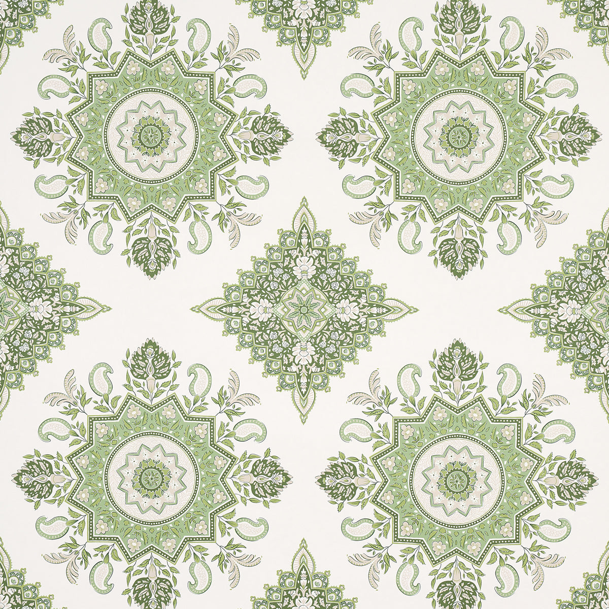 MONTECITO MEDALLION LEAF GREEN
