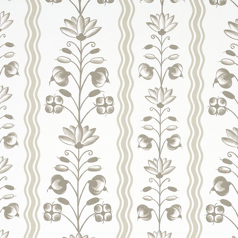 Schumacher DELFT WAVES NEUTRAL  | Atlanta Fabrics