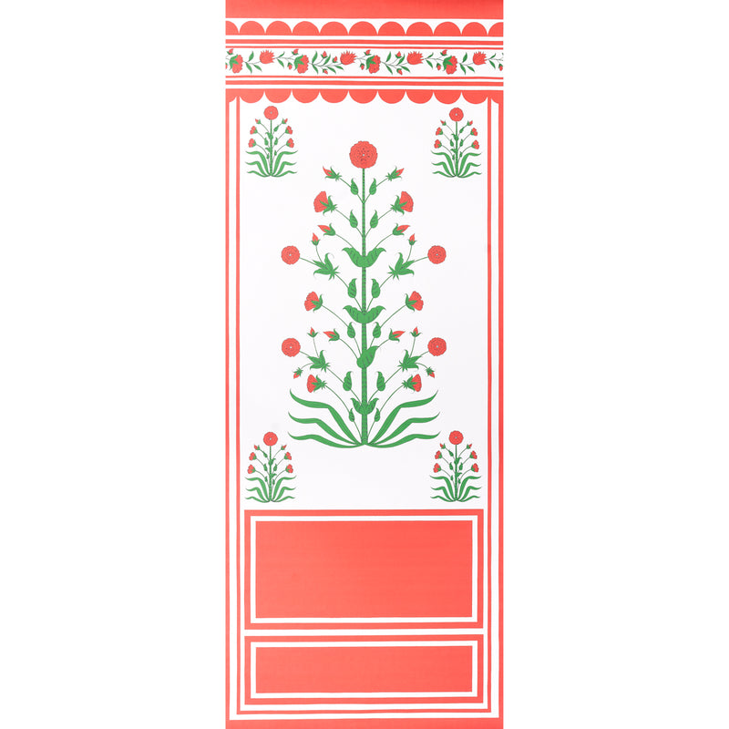 Schumacher ROYAL POPPY PANEL A RED  | Atlanta Fabrics