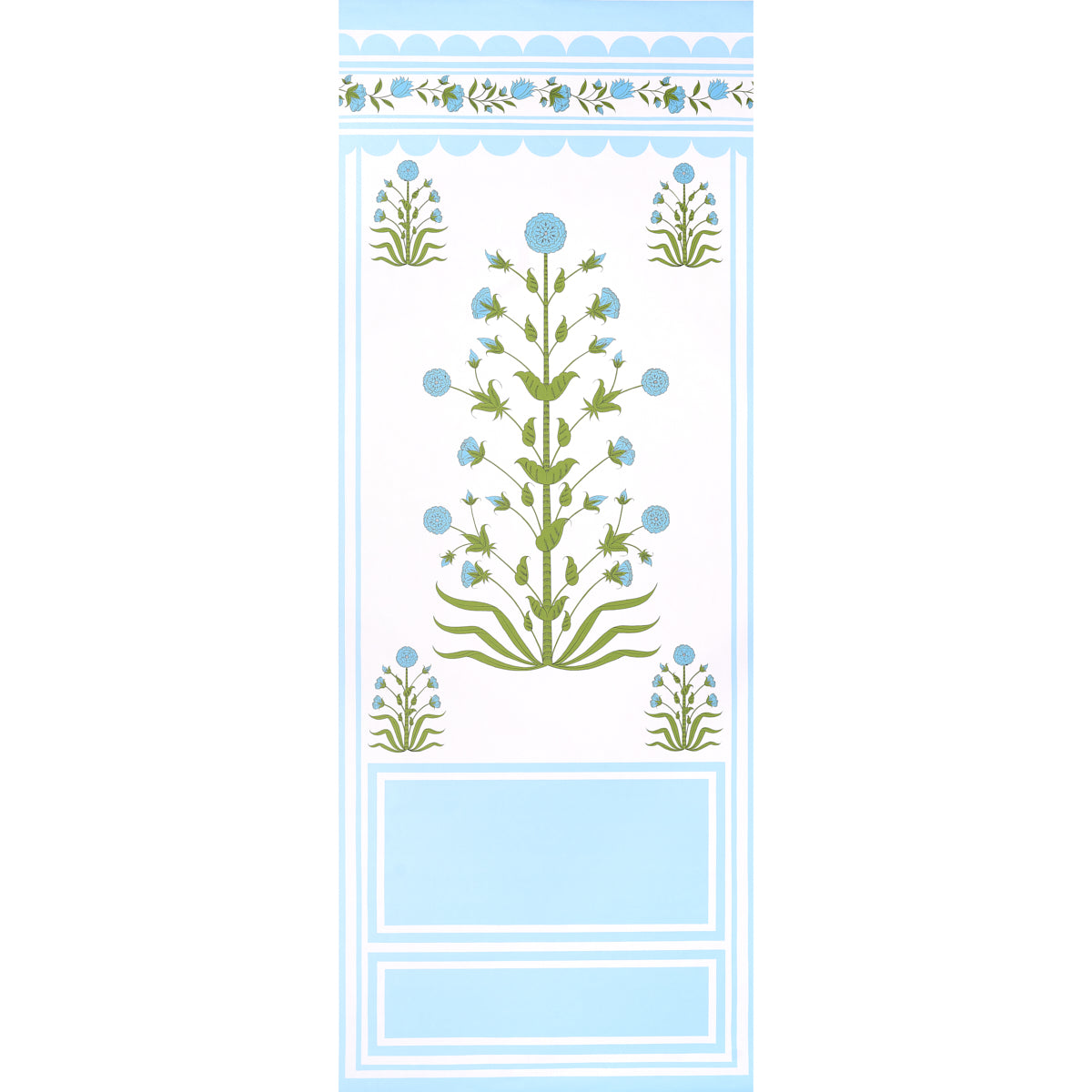 ROYAL POPPY PANEL A BLUE